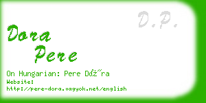 dora pere business card